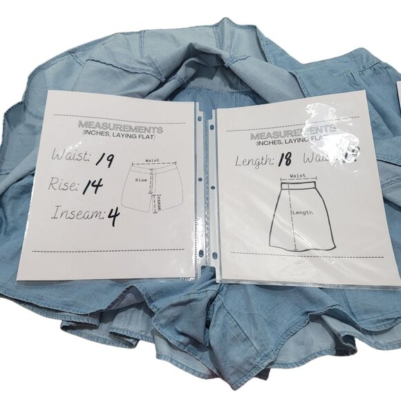 Jessica Simpson Women's 2X Plus High Waisted Pleated Skort/Shorts/Skirt New with - Picture 7 of 10